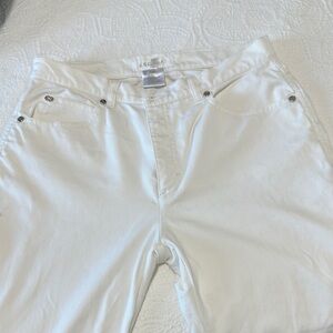 Escada High Rise White Jeans for Effortless Style
